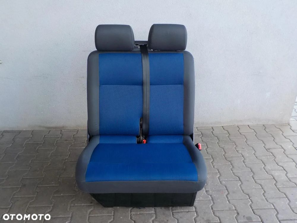 VW T5 FOTEL PODWÓJNY PASAŻERA PRZÓD DWÓJKA - 1