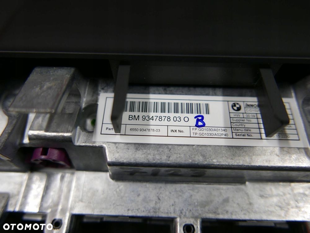 bmw x5 f15 x6 f16 wyświetlacz ekran monitor radia nawigacji 9347878 - 10