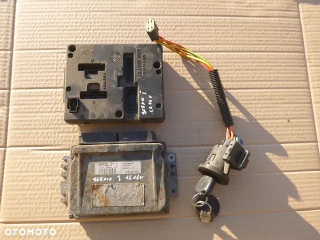 ZESTAW STARTOWY KOMPUTER STACYJKA CZYTNIK BSI RENAULT SCENIC I LIFT 1.6 16V 99-02 - 1