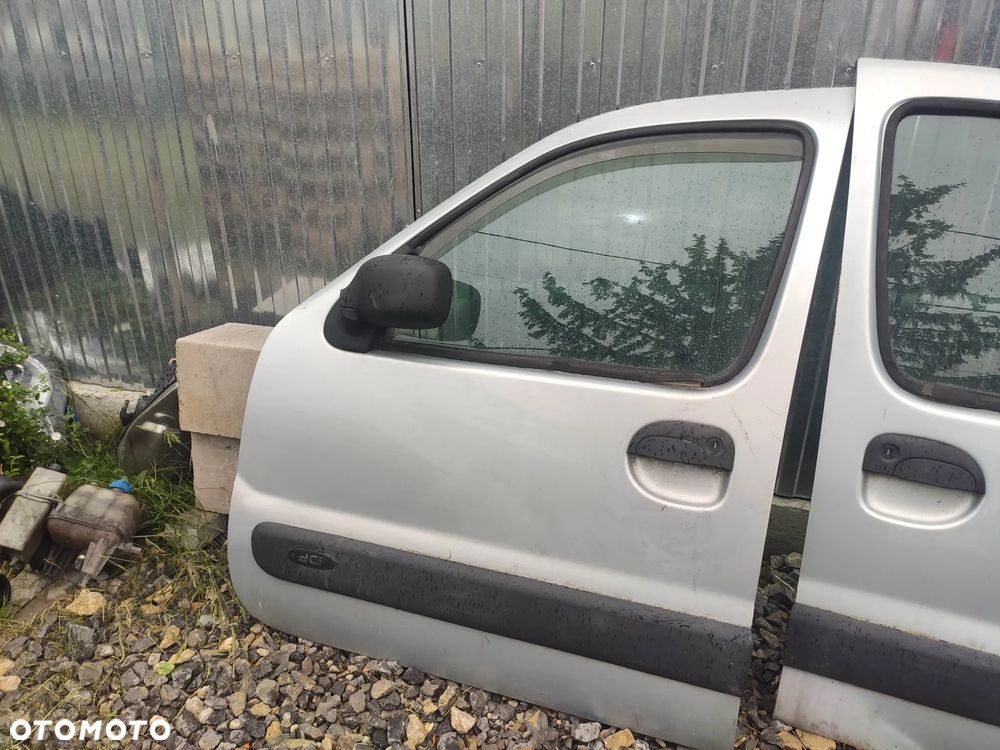KL Drzwi Prawy Lewy Przód Tył Gołe RENAULT KANGOO I 97- LIFT TEB64 SREBRNE - 2