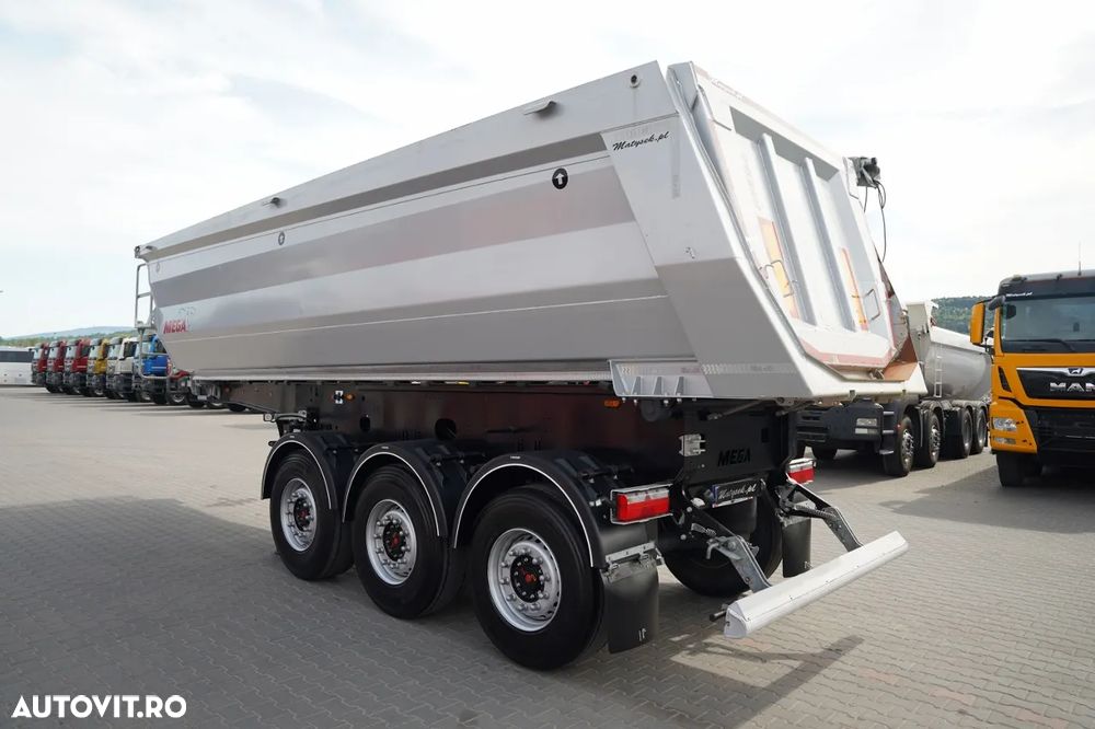 Mega BASCULATOR / 26 m3 / OȚEL / STANDARD / AXĂ RIDICATĂ / SAF NOU - 5