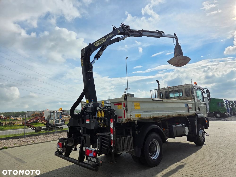 MAN TGM 18.290 4x4/ HDS+ WYWROTKA MEILLER/ HDS PALFINGER PK 11001-K DŻWIG CHWYTAK BUDOWLANKA - 7