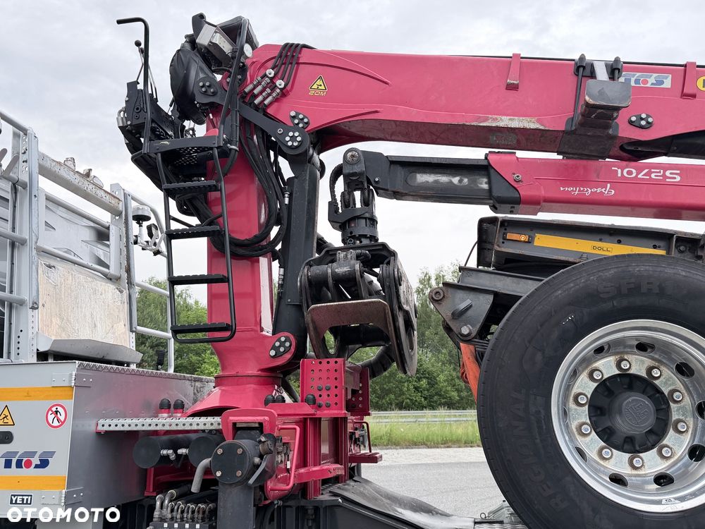 Scania 590R V8 z palfinger s270L z Niemiec od właściciela 2021/22 perfekcyjny stan do drewna drzewa dłużyce z wózkiem DOLL 6x4 ASO SCANIA KONTRAKT - 23