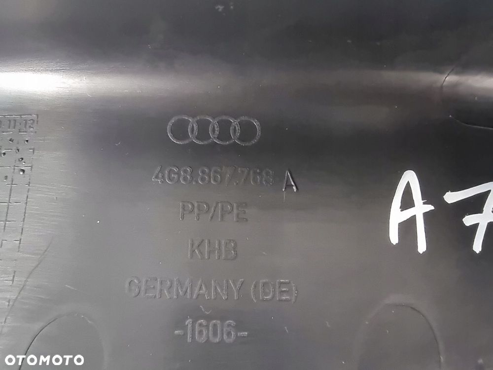 Audi A7 4G Poszycie Słupka TYŁ PRAWE 4G8867768A - 5