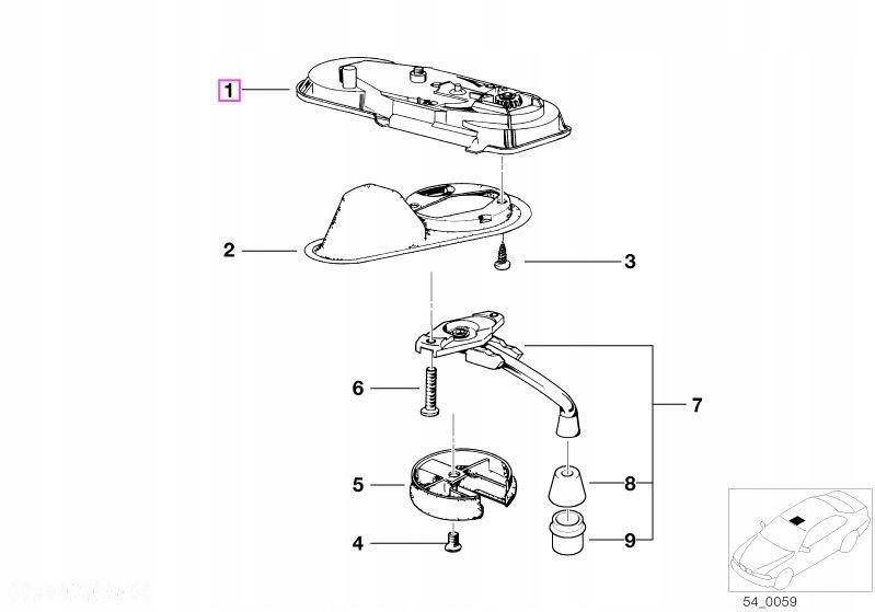 Przekładnia manualna szyberdachu BMW E34 ORYGINAŁ - 5