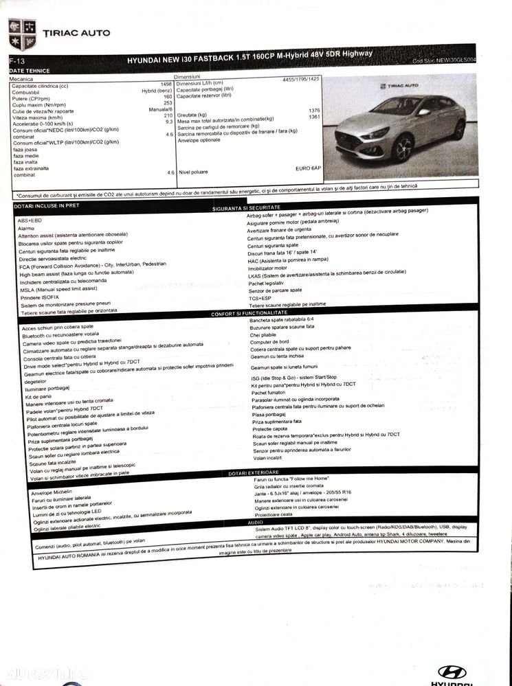 Hyundai i30 1.5 T-GDI MHEV 160CP Highway - 13