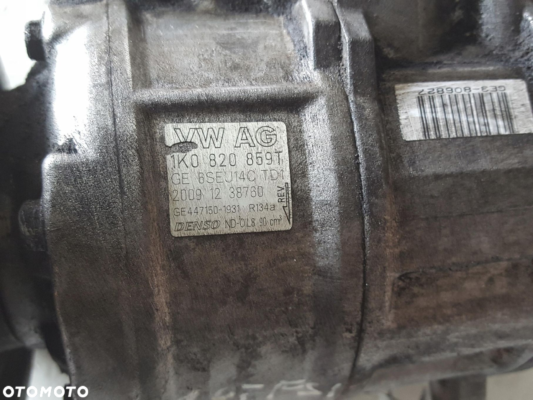 EOS GOLF V TOURAN 1.4 TSI SPRĘŻARKA KLIMATYZACJI 1K0820859T - 4