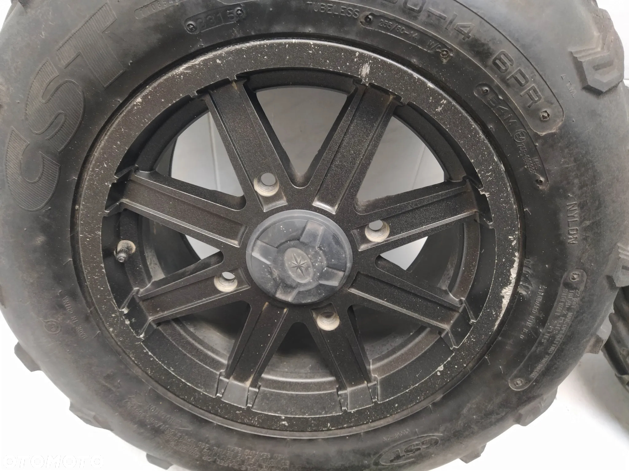 POLARIS SCRAMBLER 2X FELGA 14/7.5 R14 ET57.4   2X FELGA 14/5.5 R14 ET46.7  4X OPONY CST CARLISLE 26X8 26X10 R14 KOŁA - 7