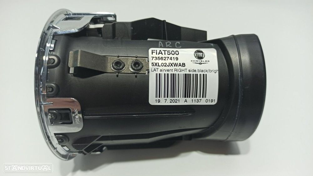 AERADOR FRENTE DIREITO FIAT NUOVA 500 (150) FIAT 500 HYBRID MY DOLCEVITA 1 BSG 6... - 3