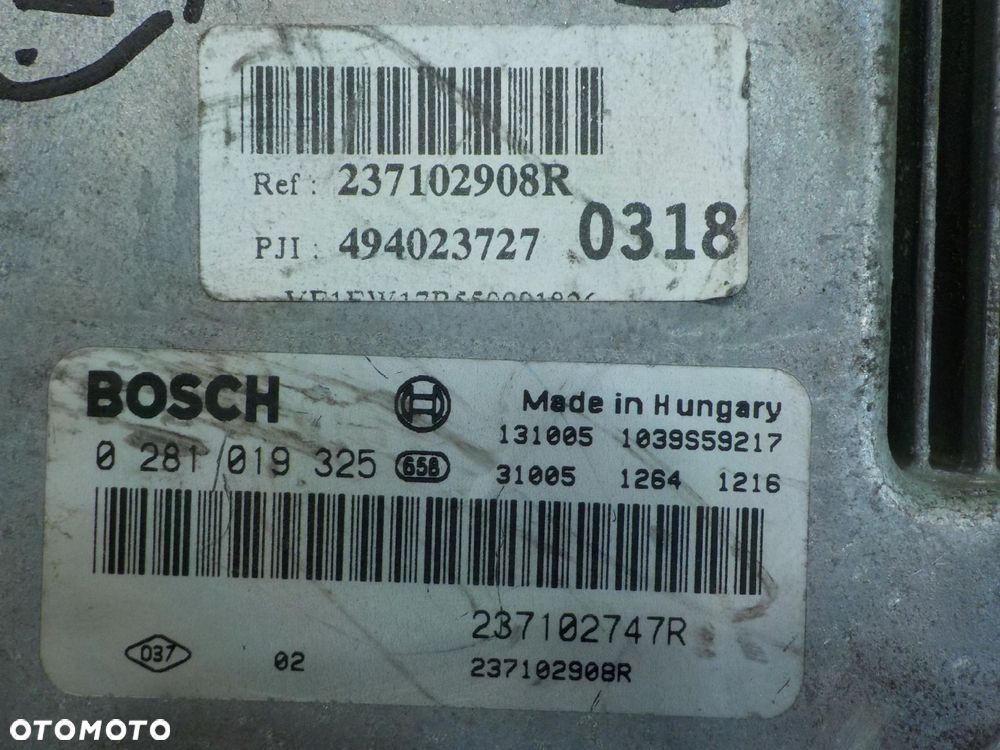 ALFA ROMEO GIULIETTA 1.4 TB HB 5D sterownik komputer silnika 237102908R - 6