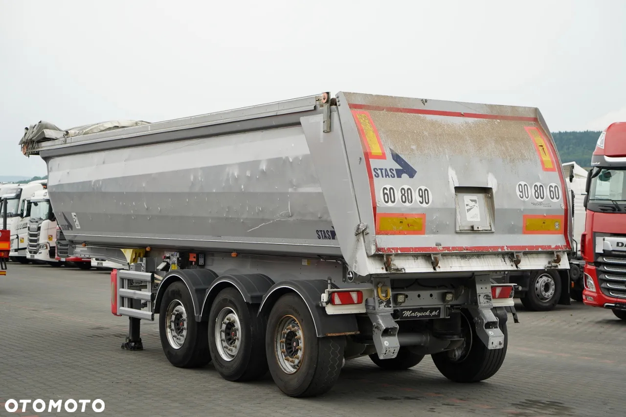 Stas WYWROTKA / 26m3 / ALUMINIOWA / OŚ PONOSZONA / SKRĘTNA / OSIE SAF - 6