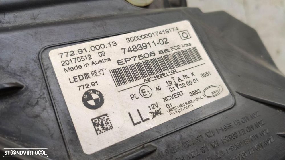 farol esquerdo Laser BMW série 7 G11 - 6