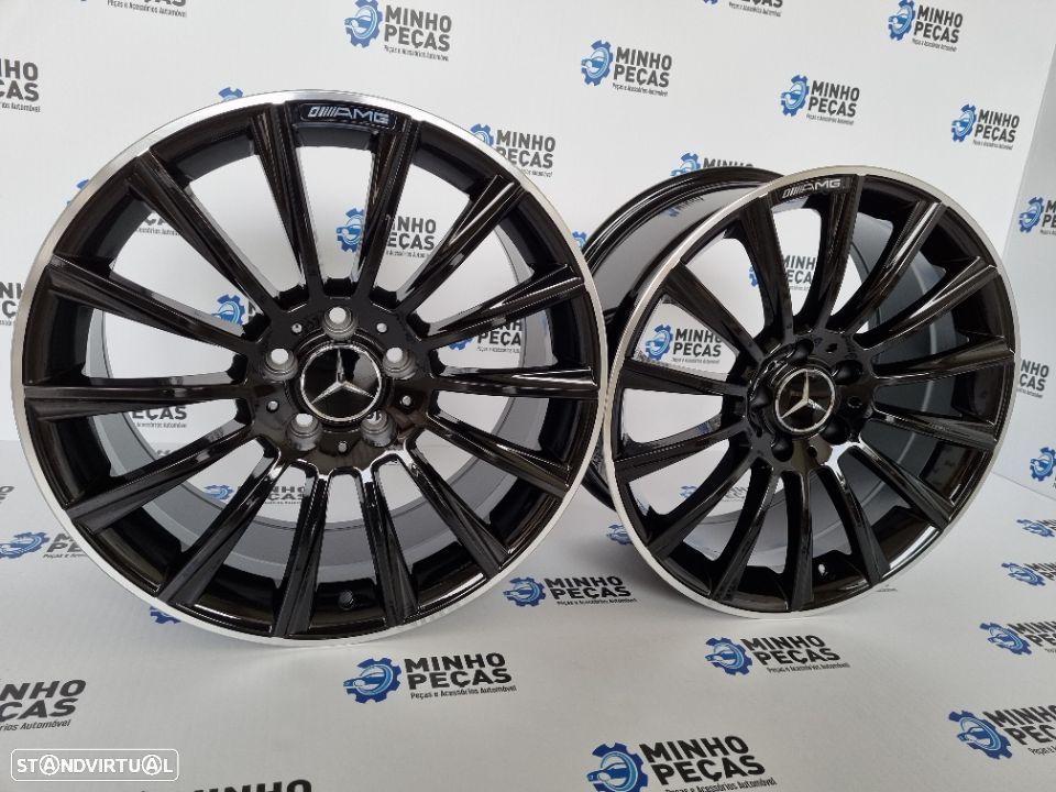Jantes Mercedes (C63) AMG Turbine em 19 Gloss Black - 2