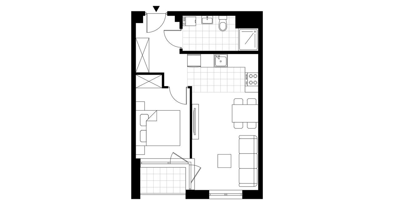 2-pokojowe mieszkanie 38m2 + balkon Bez Prowizji - Pełny obrazek: 3/23