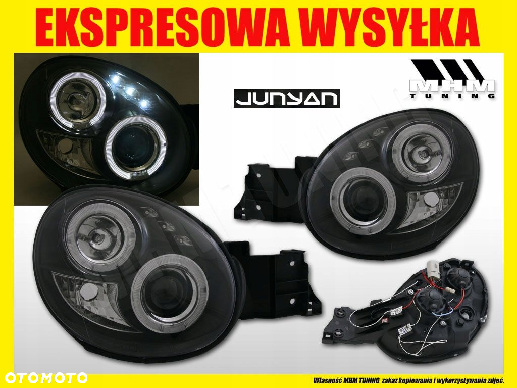 Reflektory Lampy kpl Ringi Angel Eyes Led Subaru Impreza II 2 gg gd 2000-02 - 3