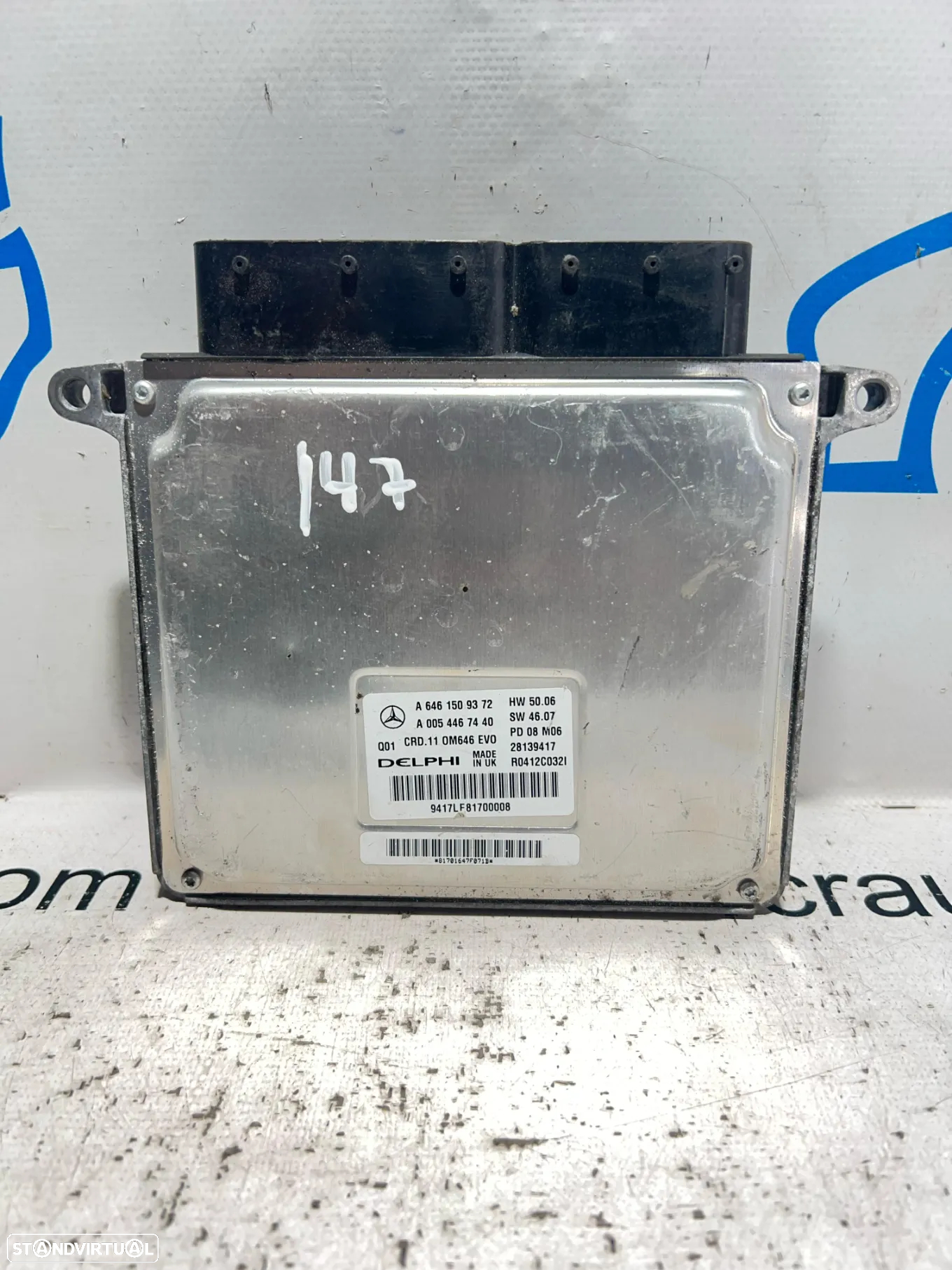 .Centralina Motor Delphi Mercedes Benz 2.2 CDi 646.811 A 646 150 93 72 / R0412C032i CRD.11 OM646 EVO - 2