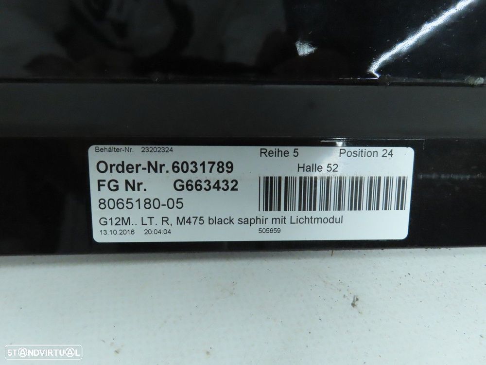 Conjunto de embaladeiras Pack M Seminovo/ Original BMW 7 (G11, G12) 51778064983... - 3