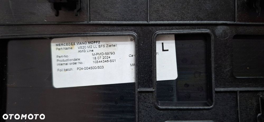 mercedes eqv v klasa 447 lift dekor deski listwa eu bdb - 9