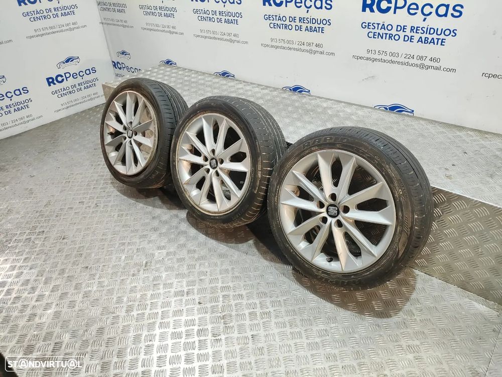 Conjunto 3 Jantes 16 Diamond Silver Seat Ibiza IV 6J FR 7J ET43 5x100 - 6