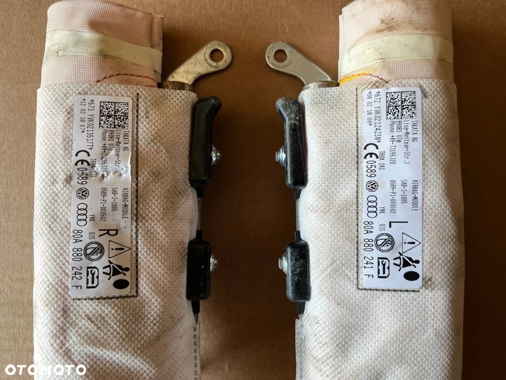 AIRBAG FOTELA FOTEL AUDI Q5 80A PRAWY LEWY PRZÓD 80A880242F 80A880241F - 2