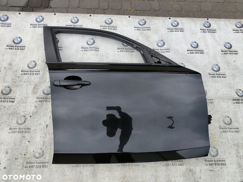 BMW E87 Drzwi prawe przednie przód Black Sapphire 475 - 1