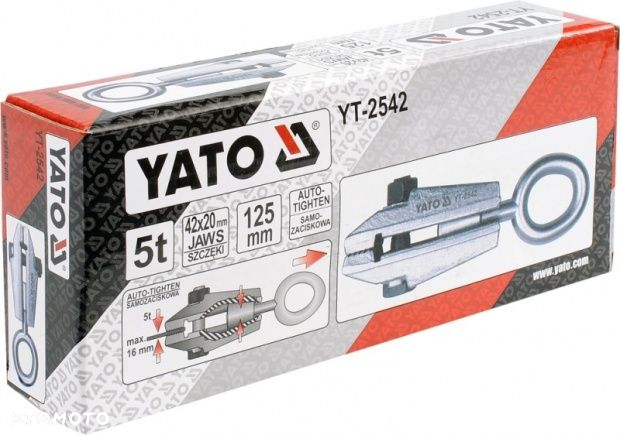 YATO KLAMRA BLACHARSKA SAMOZACISKOWA 5T KUTA ZE STALI WĘGLOWEJ C45 YT-2542 - 4