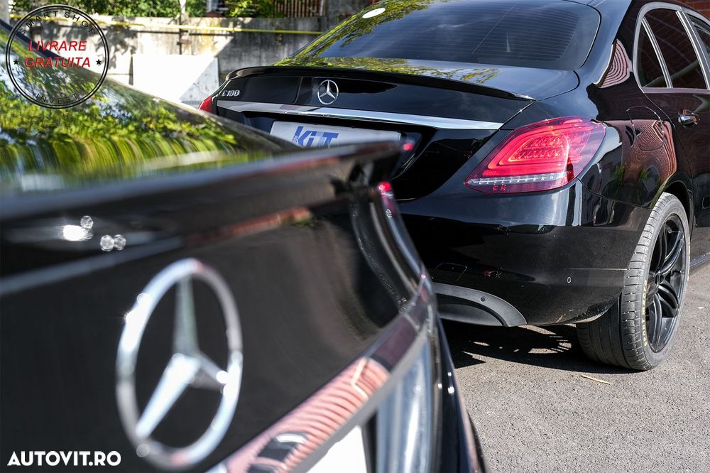 Eleron Portbagaj Mercedes C-Class W205 (2014-2020) Design Negru Lucios- livrare gratuita - 11