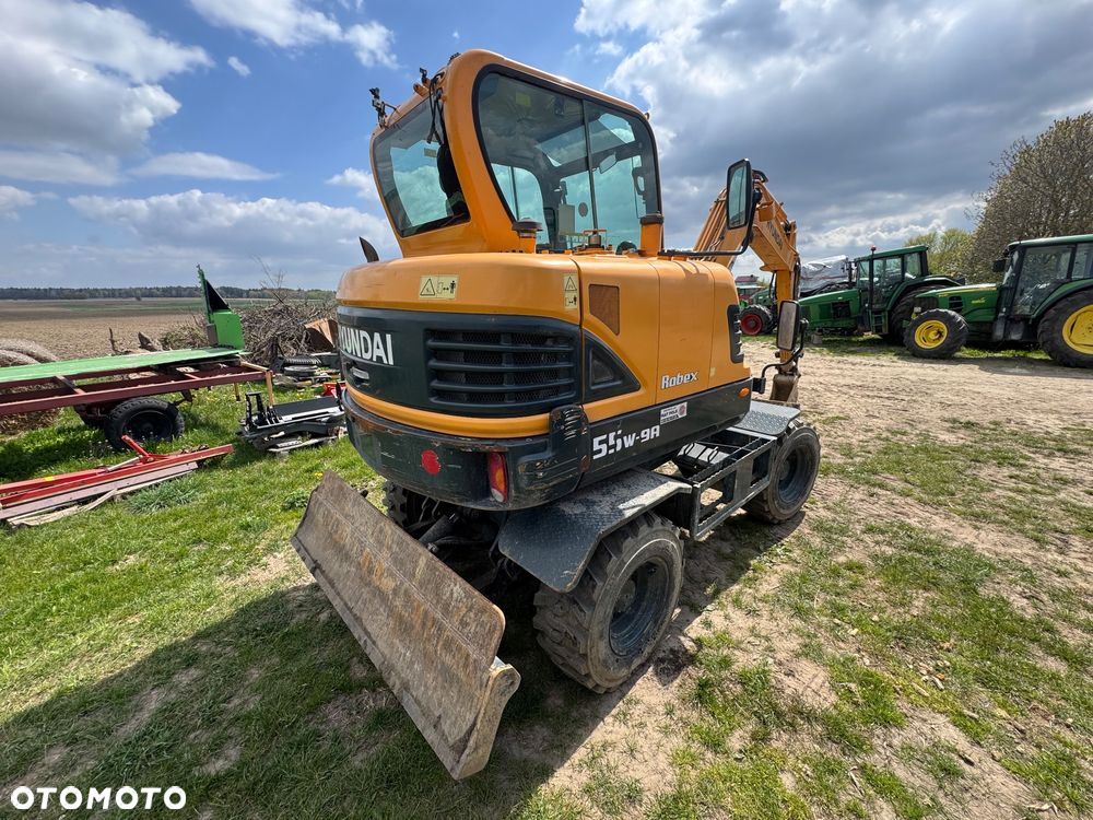 Hyundai Robex 55W-9A Minikoparka Kołowa Super Stan jak Volvo EW60 - 4