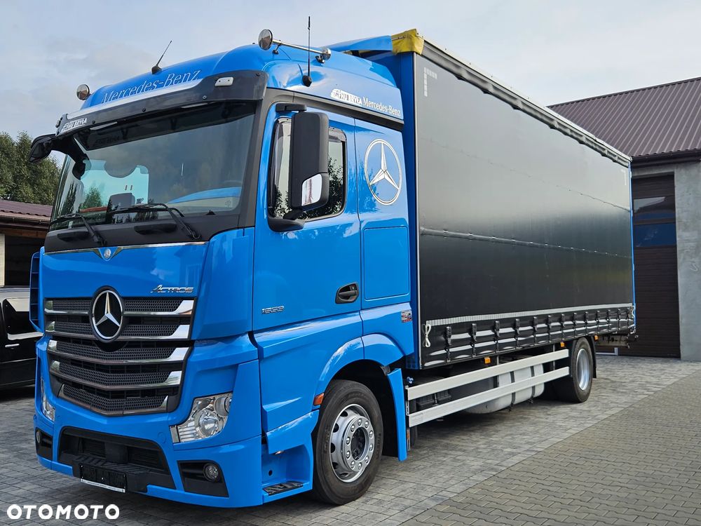 Mercedes-Benz ACTROS 1833 / FIRANKA/ WINDA / NOWY TACHOGRAF G2V2 / NOWE OPONY / 19PALET / 8TON ŁADOWNOŚCI / AUTOMAT / DUŻY SILNIK  / SYPIALKA / SERWISOWANY / 2018 / JAK NOWY  / - 15