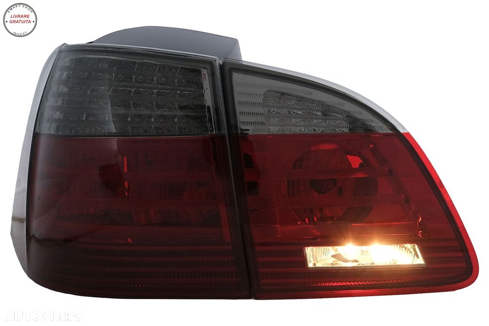 Stopuri LED BMW Seria 5 E61 Touring (2004-03.2007) Rosu Fumuriu- livrare gratuita - 17