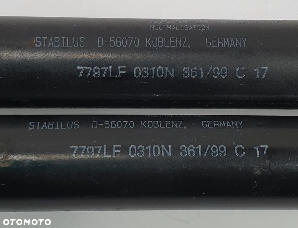 SIŁOWNIKI TELESKOPY KLAPY BAGAŻNIKA TYŁ VOLVO S80 I 7797LF 0310N PARA - 4