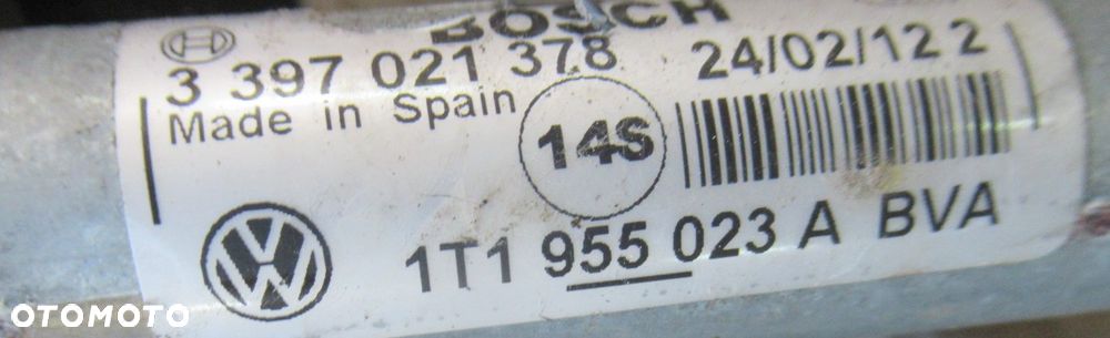 VW CADDY III IV 2K LIFT MECHANIZM WYCIERACZEK SZYBY 1T1955023A - 2