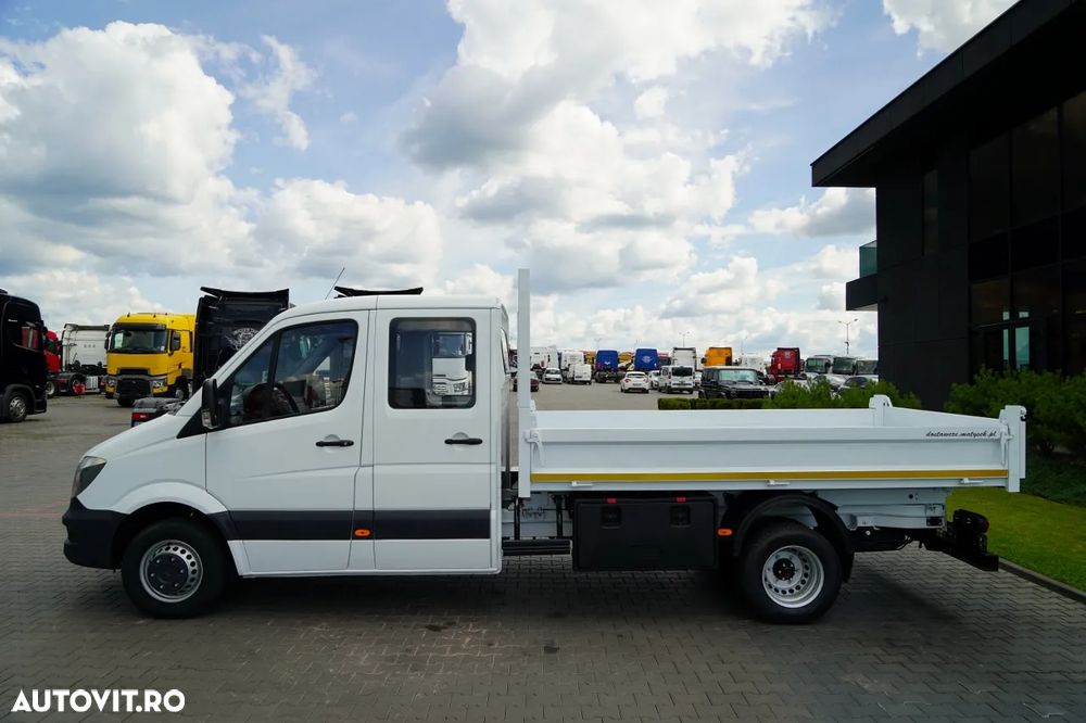 Mercedes-Benz SPRINTER 516 CDI / BASCULĂ DIN OȚEL - 3,5 M / CAMION BASCULĂ DIN OȚEL - 7 LOCURI / DOUĂ LOCURI / MANUALĂ / IMPORTATĂ - 14