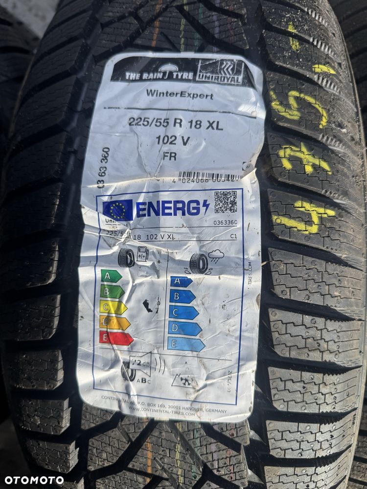 Nowe opony zimowe 225/55/18 Uniroyal 8 sztuk 2025r - 5