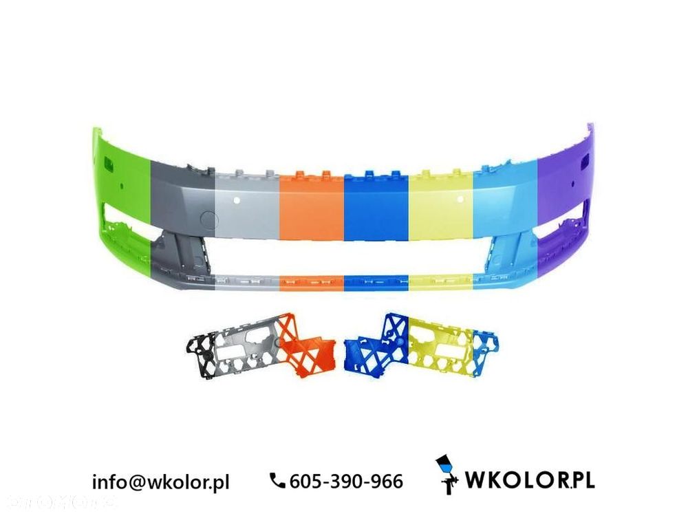 NOWY ZDERZAK VW PASSAT B7 2013-2014 LAKIEROWANY W KOLOR - 1