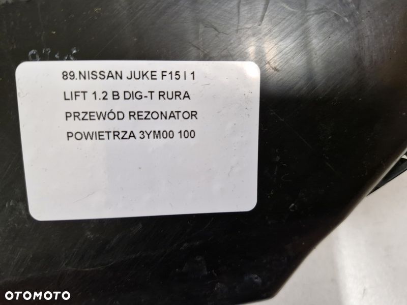 NISSAN JUKE F15 I 1 LIFT 1.2 B DIG-T RURA PRZEWÓD REZONATOR POWIETRZA 3YM00 - 8