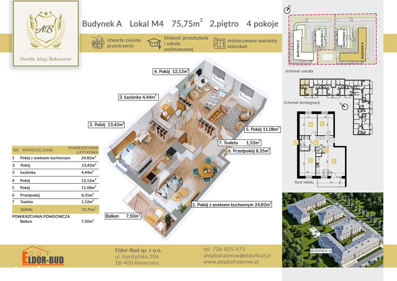 Funkcjonalne 4-pokojowe mieszkanie w nowej inwestycji- Aleja Bohaterów