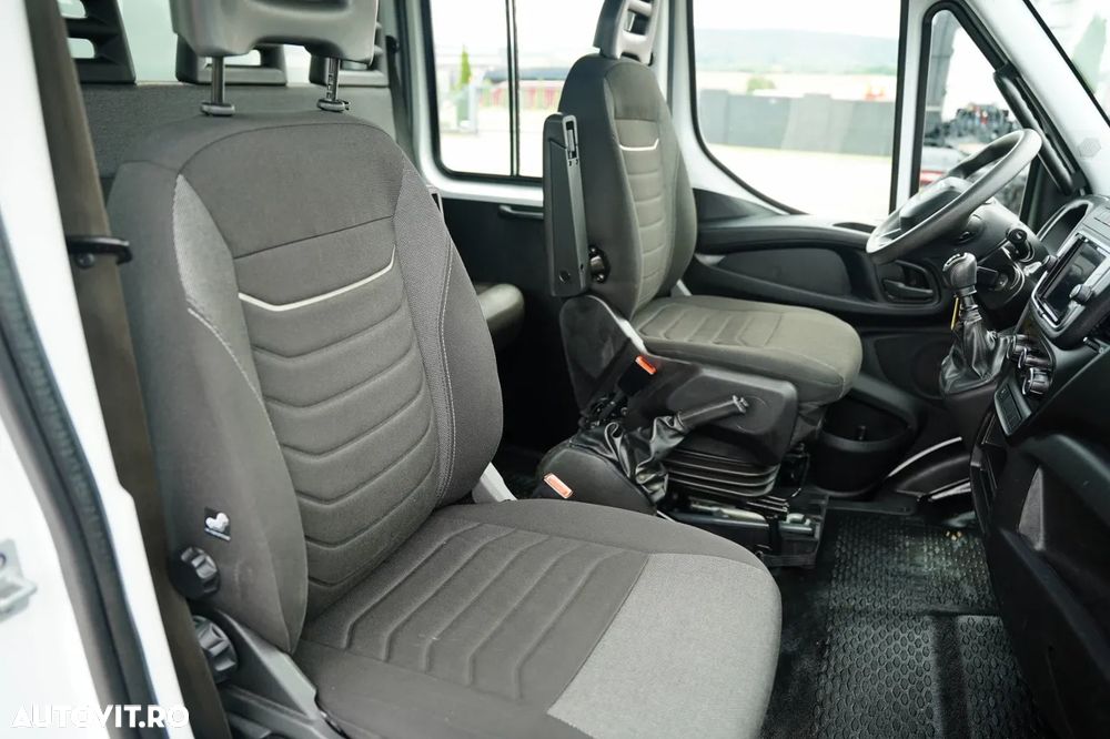 Iveco DAILY 35-160 / BASCĂLĂTOR DIN ALUMINIU / CAMION CU TRANZACȚIE MIXĂ - 6 LOCURI / MANUALĂ / DOUĂ RULOURI / EURO 6 - 37