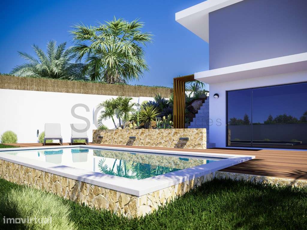 Moradia Isolada T4 com Piscina | Charneca de Caparica - Grande imagem: 2/25