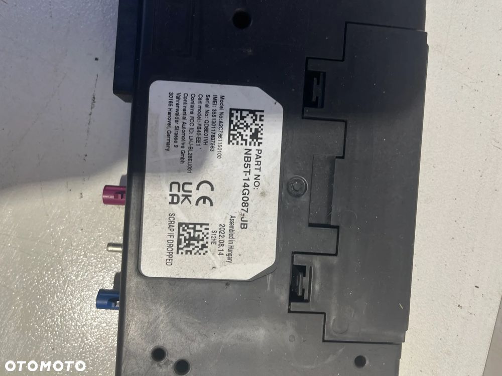 FORD PUMA MK2 MODUŁ INTERFEJSU BLUETOOTH NB5T-14G087-JB - 2
