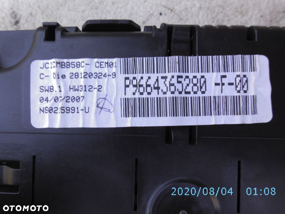 CITROEN C4 PICASSO 1.6 HDI LICZNIK ZEGARY PRĘDKOŚCIOMIERZ P9664365280 POSIADAM 2SZT - 5