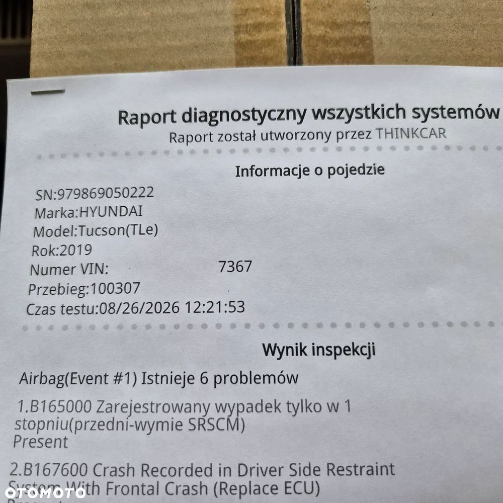 SILNIK G4FD 1.6 GDI 2019  KIA SPORTAGE HYUNDAI TUCSON IX35 SPRAWDZONY - 7
