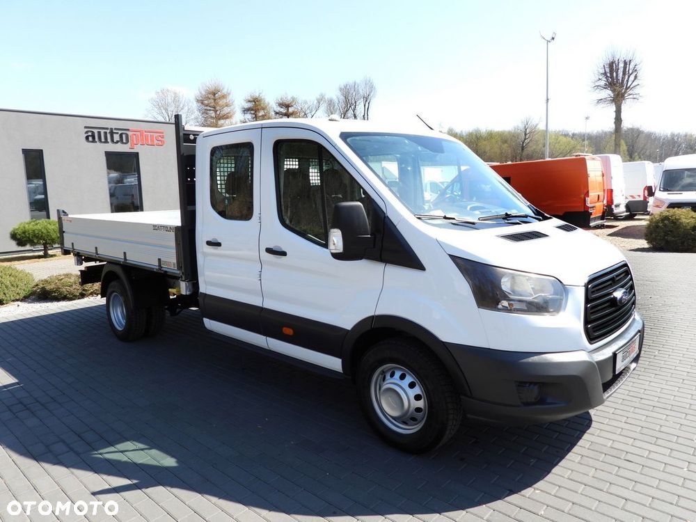 Ford TRANSIT WYWROTKA TROJSTRONNA PODWÓJNA KABINA DOKA 7 MIEJSC TEMPOMAT BLIŹNIACZE KOŁA KLIMATYZACJA  130KM - 5