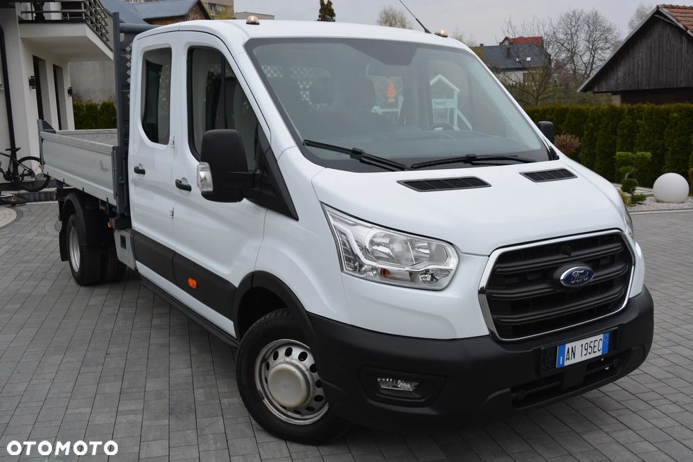Ford TRANSIT_PIĘKNY 2020/21 Rok-EURO 6+KLIMA_SOLIDNA 3-STRONNA ORYGINALNA WYWROTKA Z WŁOCH_7-OSÓB BRYGADÓWKA DOKA - 2
