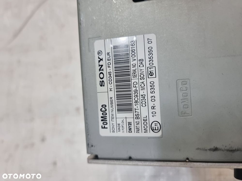 FORD S-MAX MK1 LIFT RADIO CD SONY BS7T-18C939-FD - 9