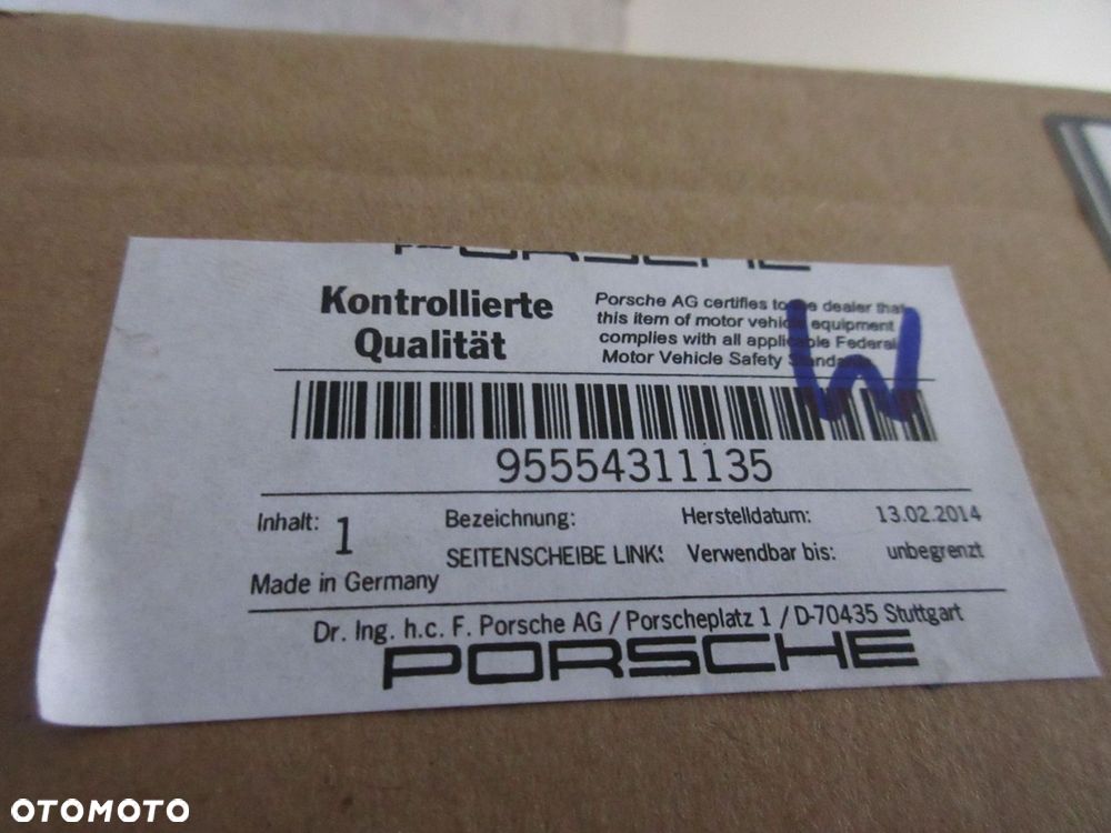porsche cayenne szyba karoseryjna lewy 95554311135 - 3