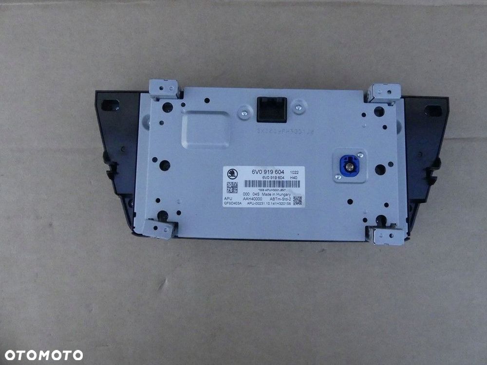dw skoda fabia 3 radio wyświetlacz 6v0919604 - 4