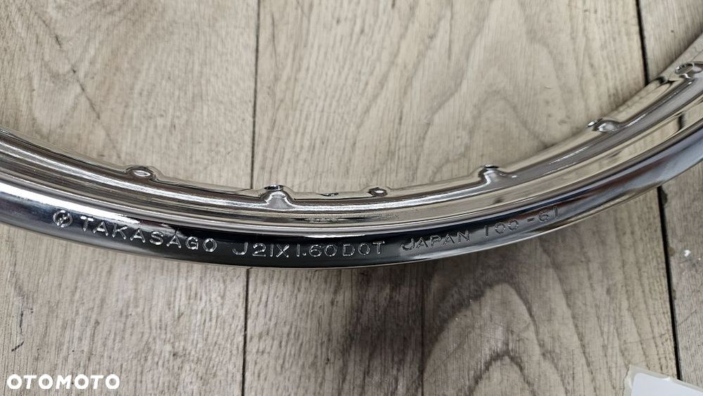Obręcz koła 21x1.60 Takasago Japan 36H Yamaha DT 125 Enduro Cross - 8