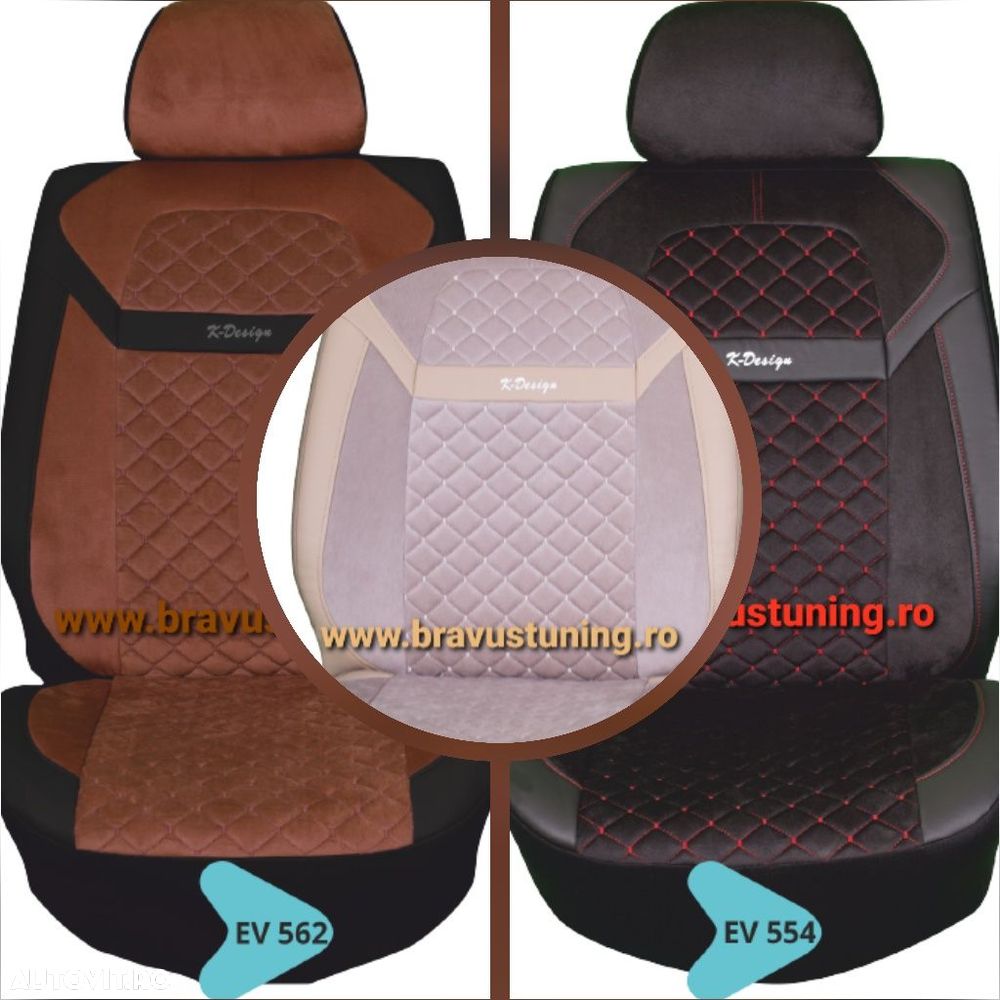 Huse scaun auto LUX Audi, BMW, Skoda, Opel, Ford, kia, Mercedes, Volks - 5