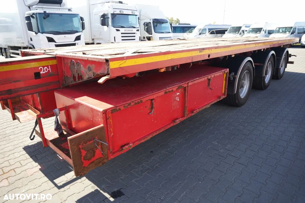 Nooteboom / SEMIREMORCĂ / PLATFORMĂ - 20,1 M / EXTENSIBILĂ / AXe VIRATOARE / - 15